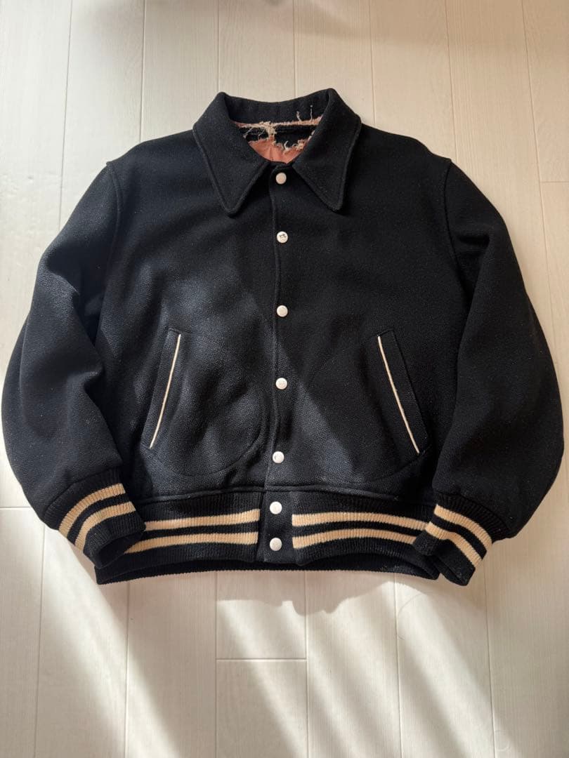 50s - 60s Vintage ウール スタジャン テディジャケット