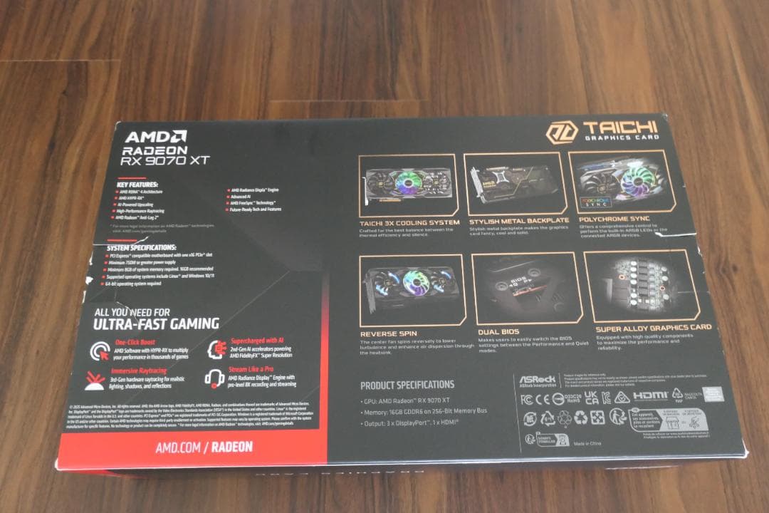 G*y様 ASRock TAICHI AMD Radeon RX 9070 XT