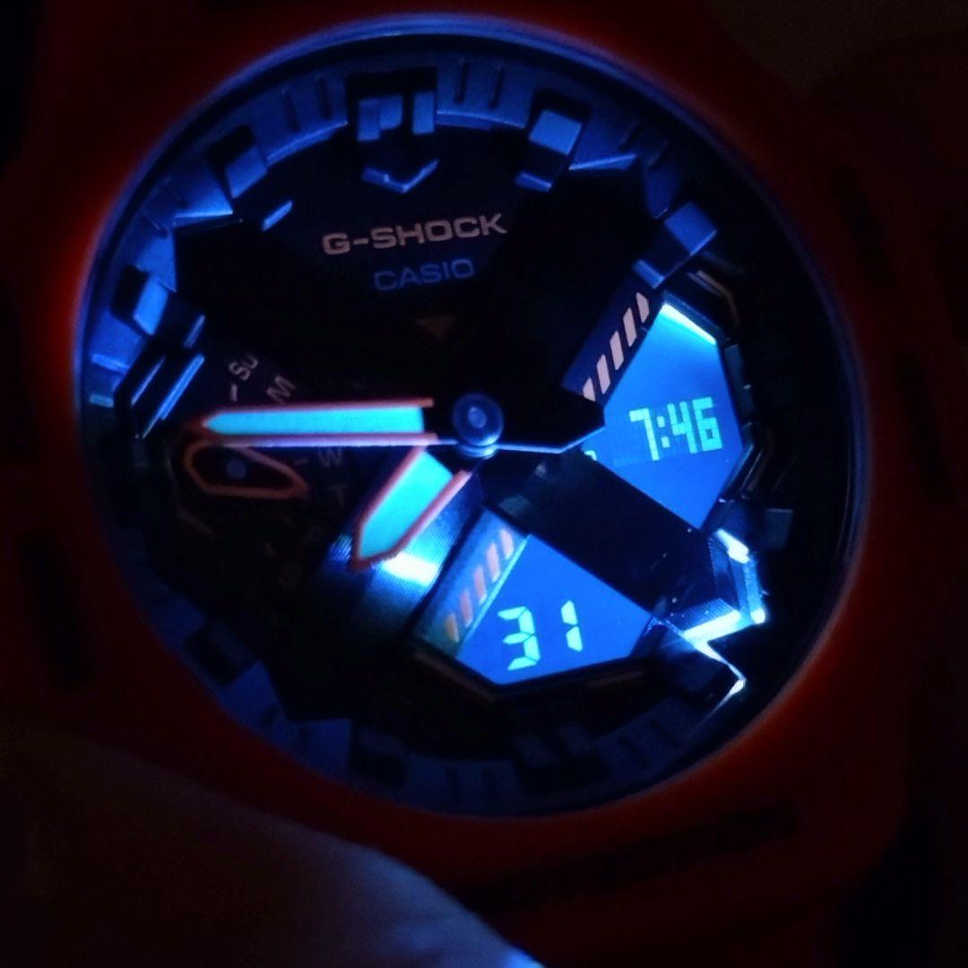 【極美品】CASIO　G-SHOCK　GA-2300FL レスキューオレンジ