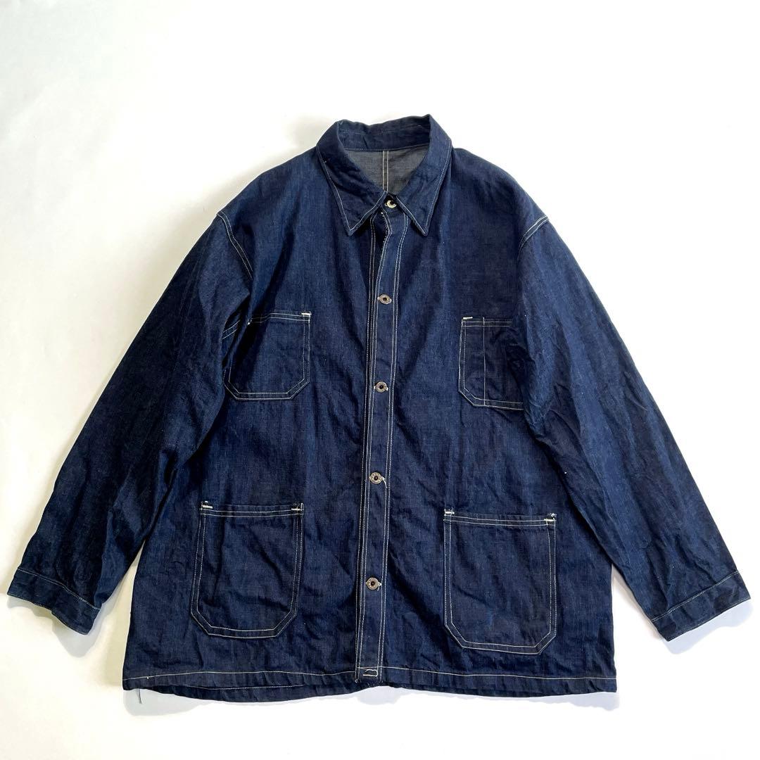 40s WWⅡ デニム カバーオール 大戦 ビッグサイズ ワンウォッシュ
