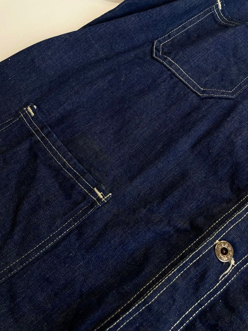 40s WWⅡ デニム カバーオール 大戦 ビッグサイズ ワンウォッシュ