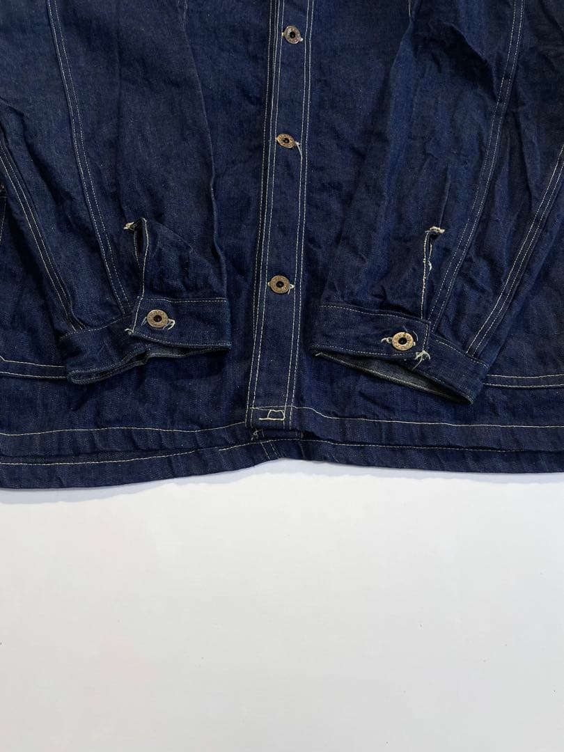 40s WWⅡ デニム カバーオール 大戦 ビッグサイズ ワンウォッシュ