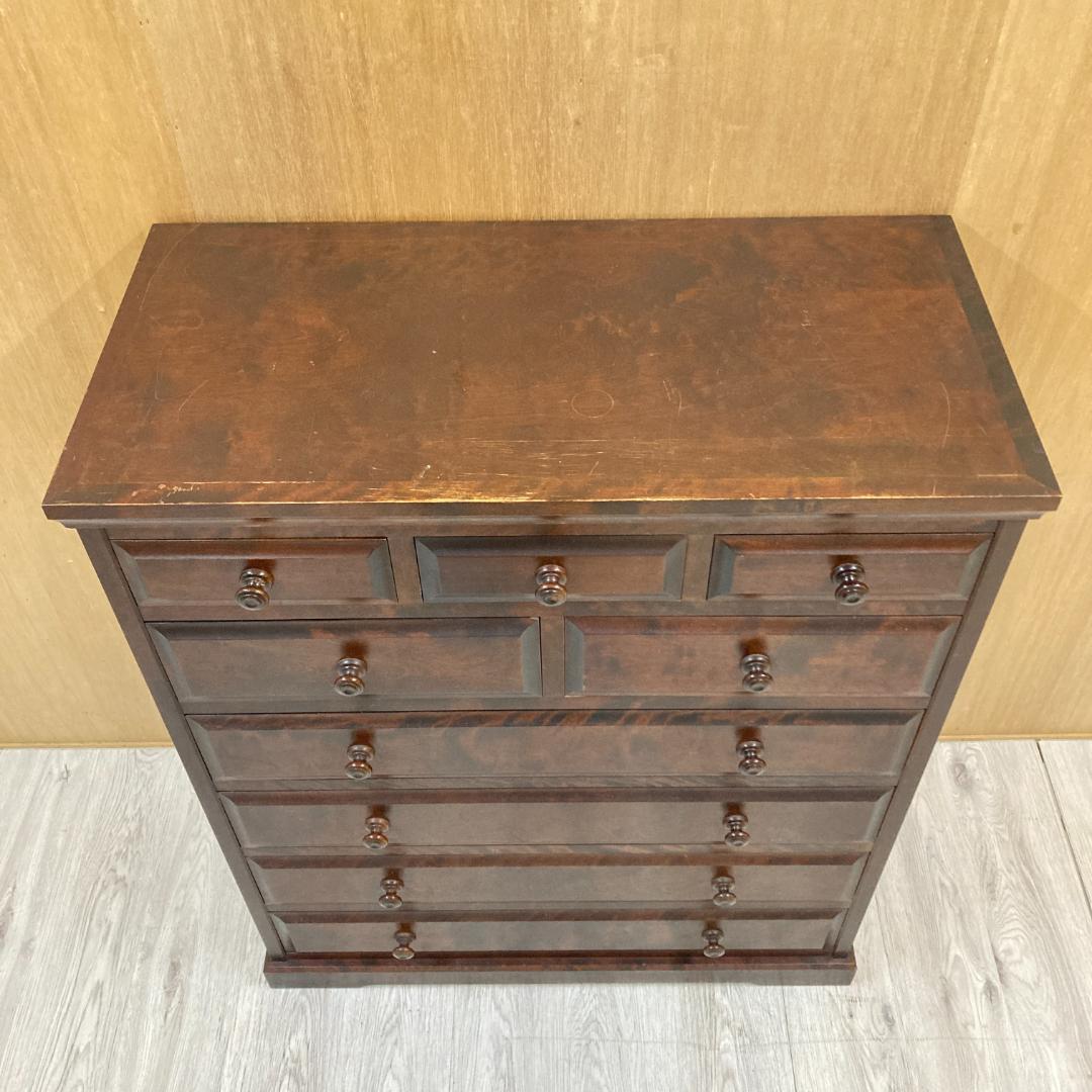 北海道民芸家具 整理箪笥 チェスト 樺材 和モダン 収納家具 北民