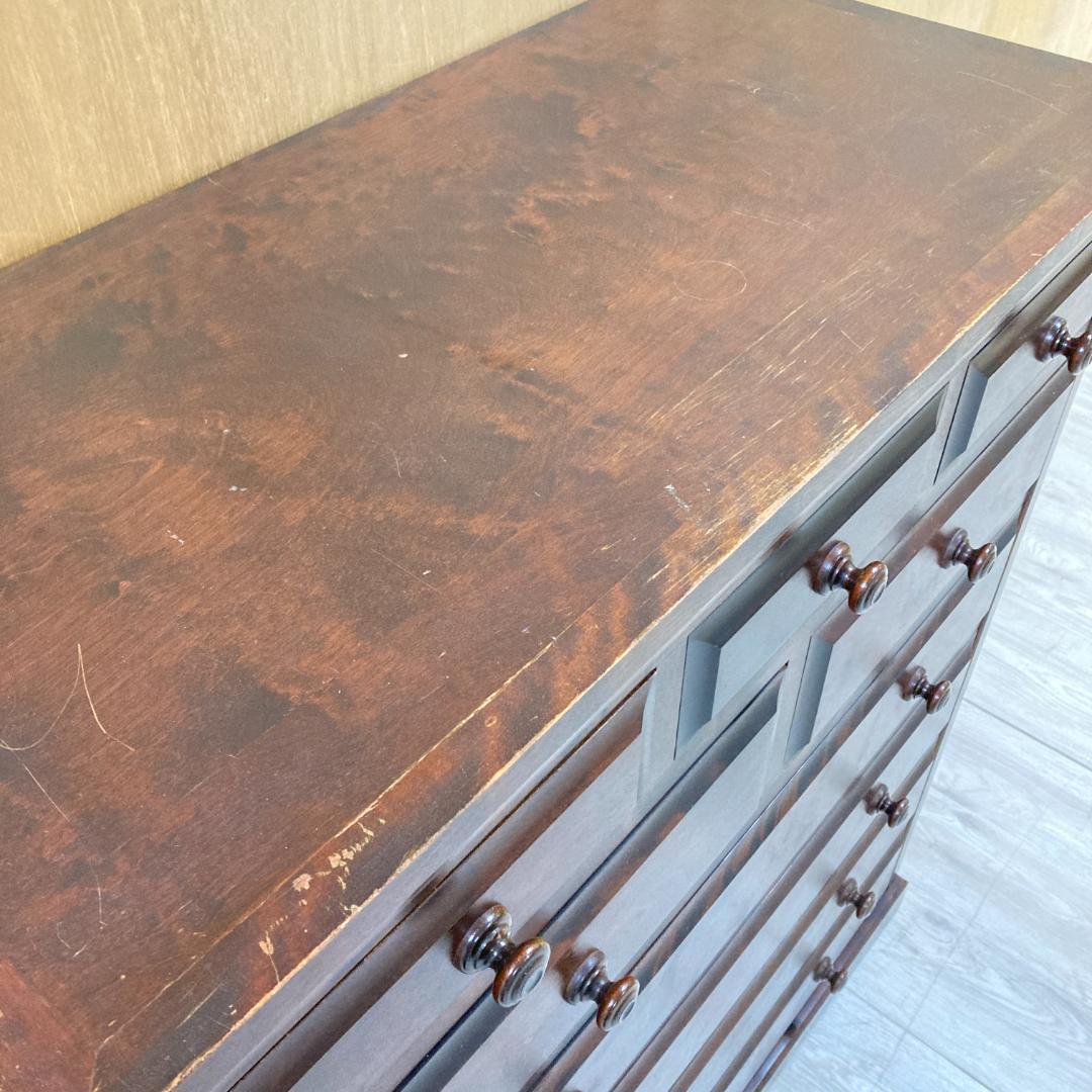 北海道民芸家具 整理箪笥 チェスト 樺材 和モダン 収納家具 北民