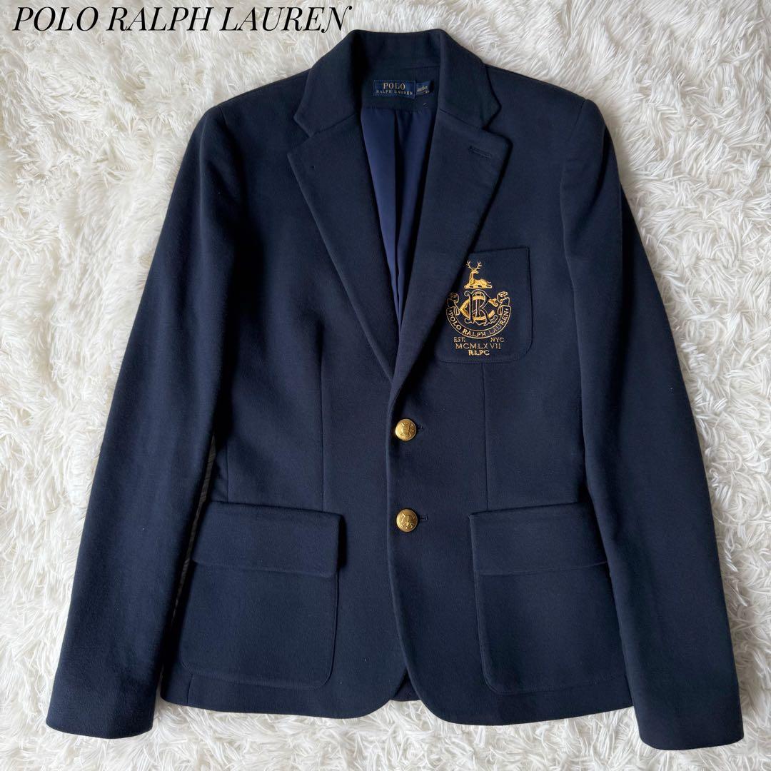現行タグ⭐︎POLO RALPH LAUREN 紺ブレ 金ボタン エンブレムS相当