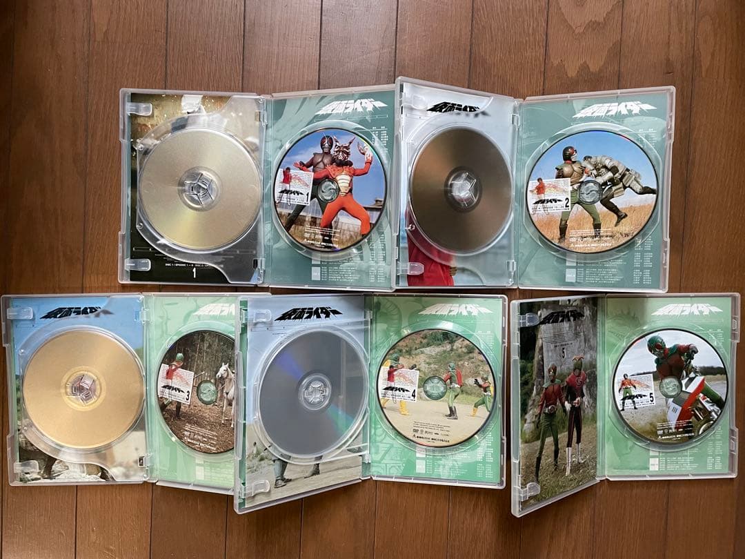 仮面ライダー DVD 全5巻セット