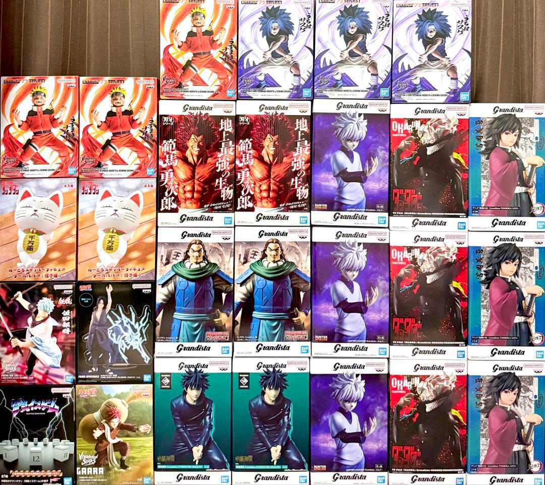 【フィギュア27点】キルア　鬼滅の刃　冨岡義勇　範馬勇次郎　ナルト　ダンダダン