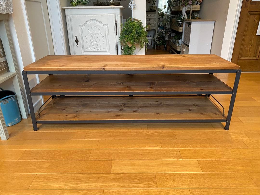 テレビ台　テレビボード　収納棚　アイアン　インダストリアル　アンティーク調
