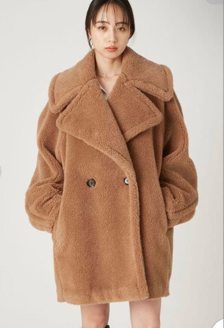 FRAY.ID ECOPEL ボアミドルコート