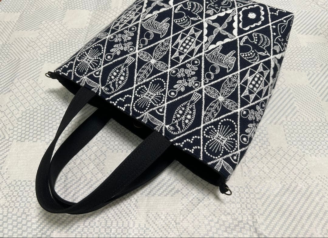 ハンドメイド・ミナペルホネン・symphony×tambourineトートバッグ