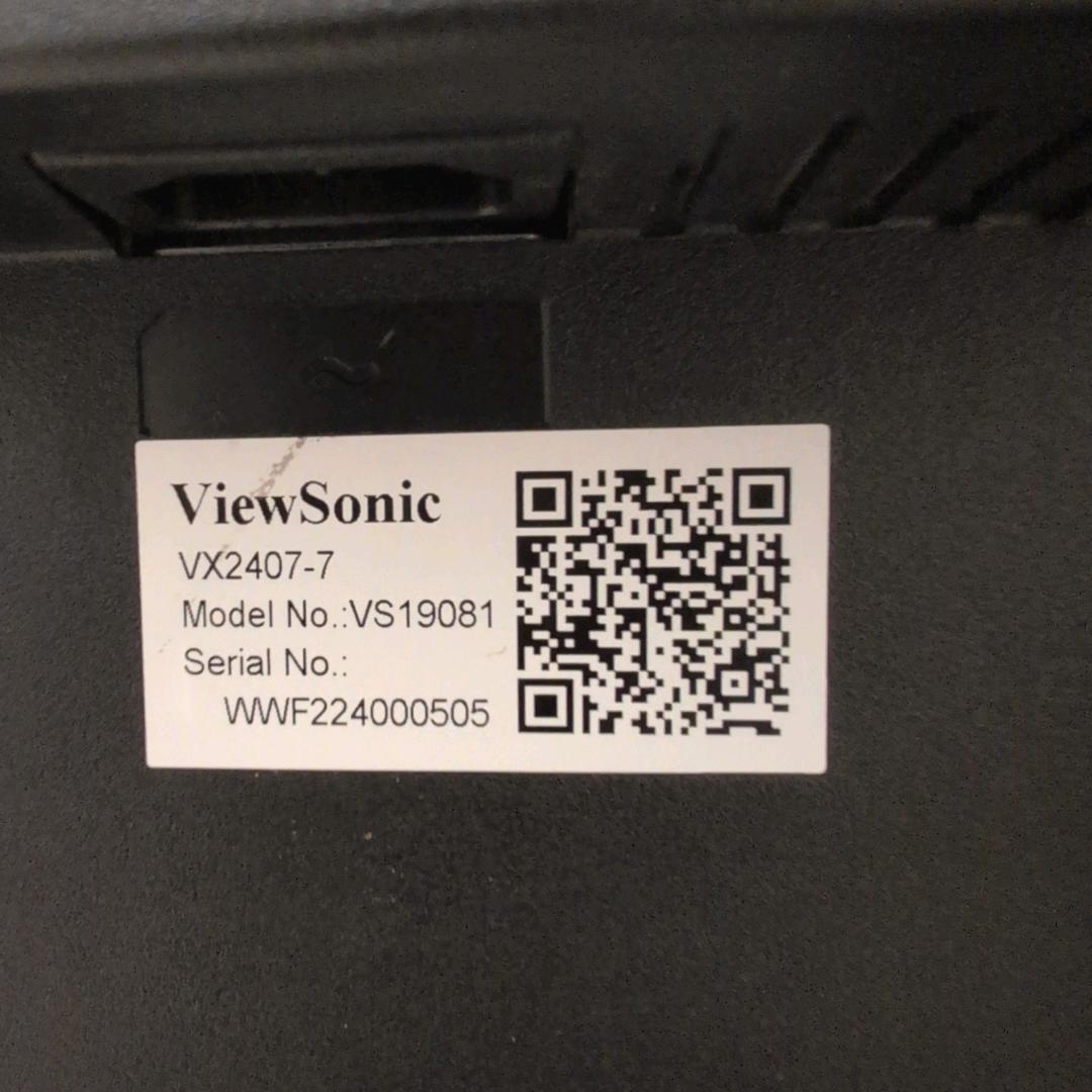 ViewSonic VX2407-7 ゲーミングモニター