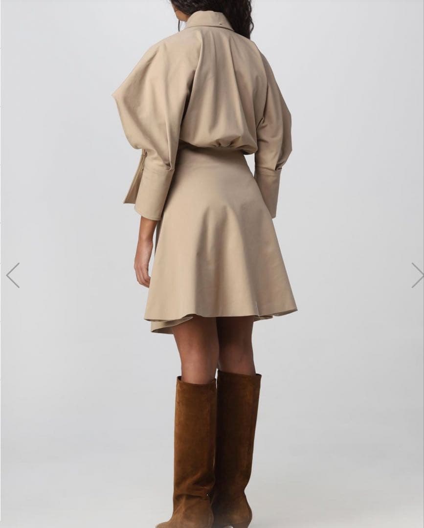 さばお○Maxmara (sportmax) シャツワンピース ベージュ