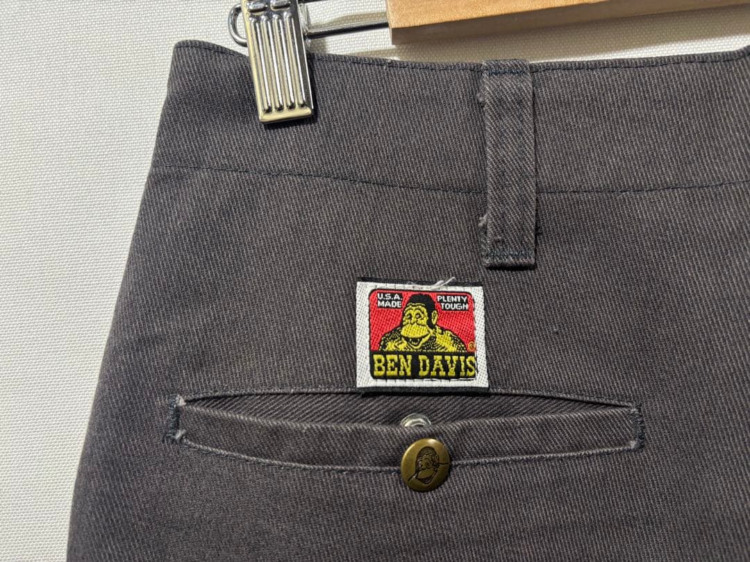 90s ben davis ワークパンツ フリスコパンツ グレー W31 米国製