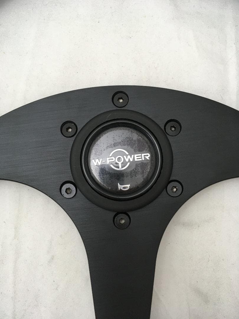 る*お様 W-POWER ステアリングホイール ブラック