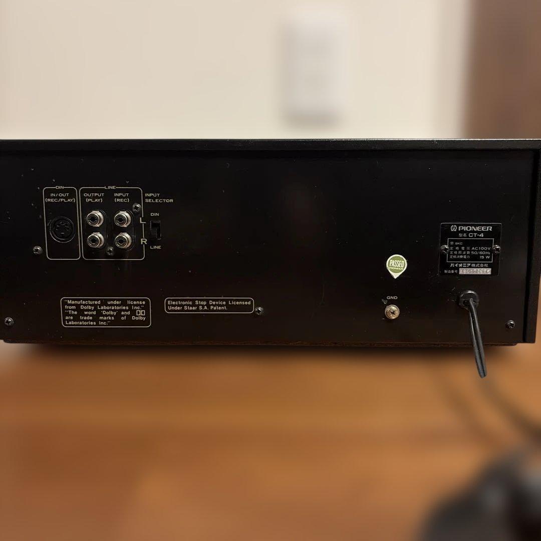 pioneer パイオニア CT-4 ステレオ カセットデッキ 稼動品 美品