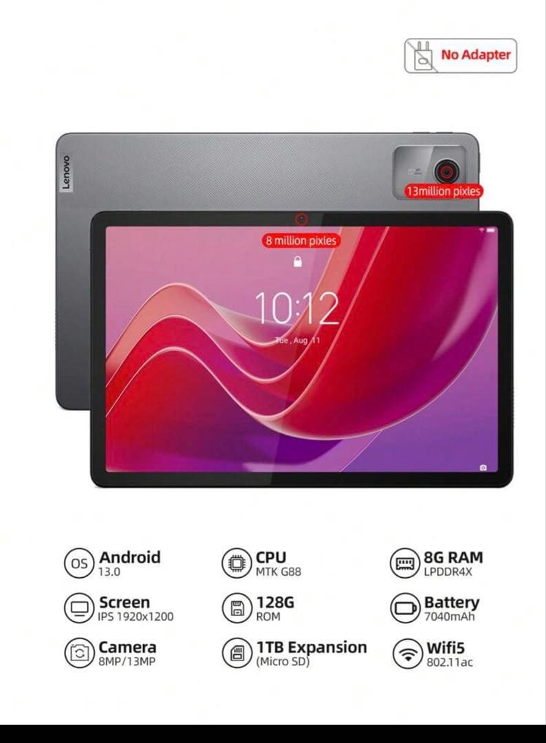 10.95型IPS液晶 Android 13Lenovo Tab M11