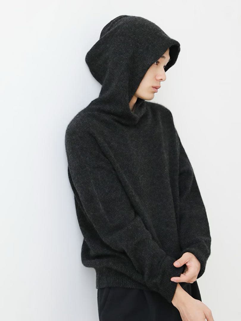 evam eva カシミヤシームレスパーカー　カシミヤ100% エヴァムエヴァ