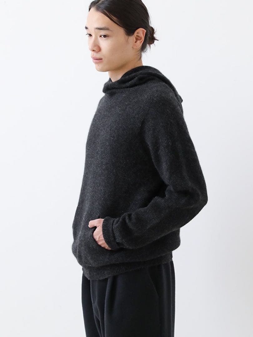 evam eva カシミヤシームレスパーカー　カシミヤ100% エヴァムエヴァ