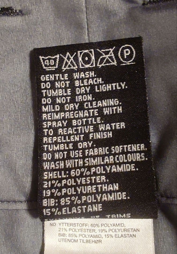 ノローナ　norrona　パンツ　スキー　スノーボード　S 黒