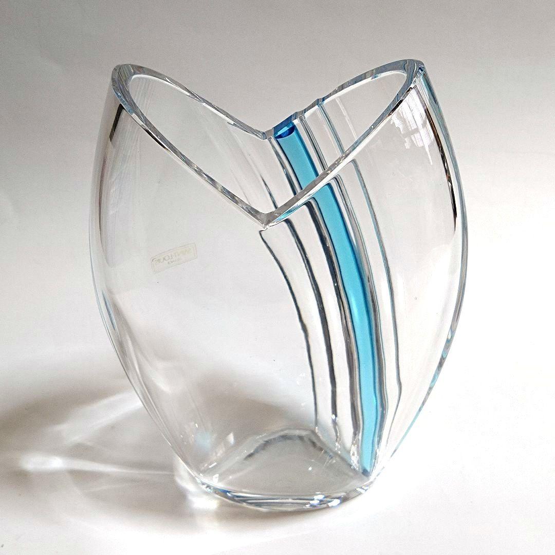 サン　ルイ　フランス　ガラス　花瓶　サンルイ