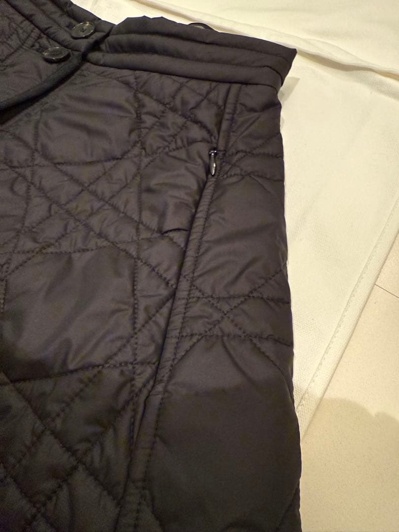 クリスチャンディオールマクロカナージュ キルティングテクニカルタフタスカート38