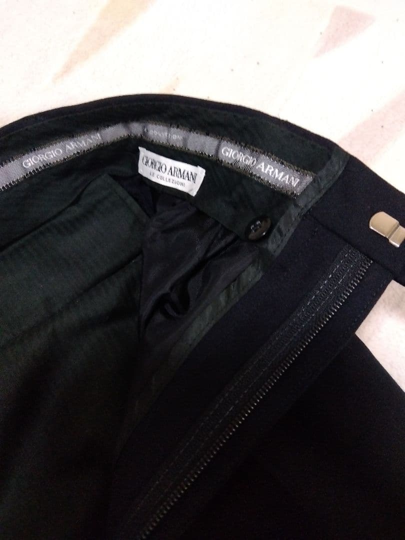 【美品】90s GIORGIO ARMANI　ワイドスラックス　ほぼ未使用品