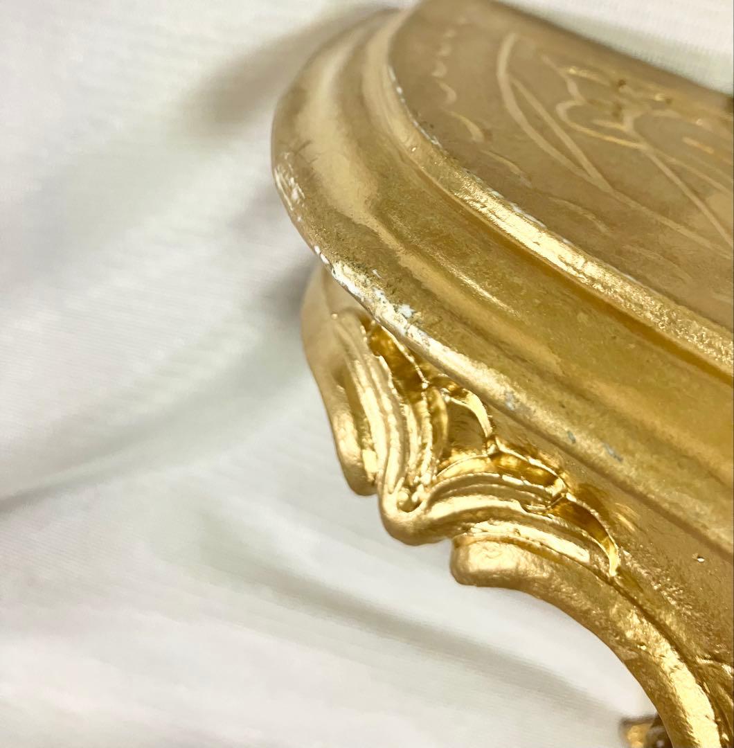 イタリア製　壁掛け コンソール 2個セット　棚　装飾　ゴールド　インテリア