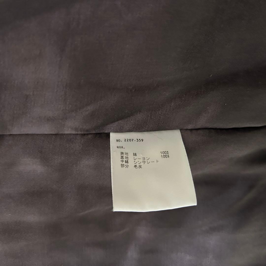 ラッドミュージシャン　モッズコート　N3-B ファー　ブラック　サイズ42