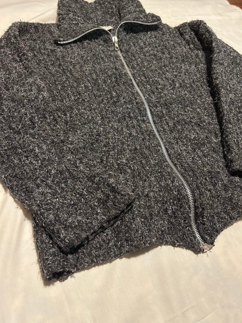 OUR LEGACY風　イタリア製 フルジップニット