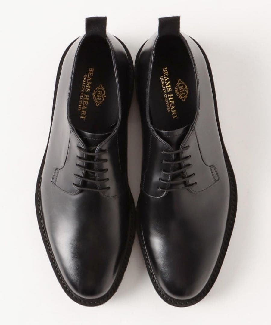 極美品✨定価2.1万　BEAMS HEART プレーントゥシューズ　本革　日本製