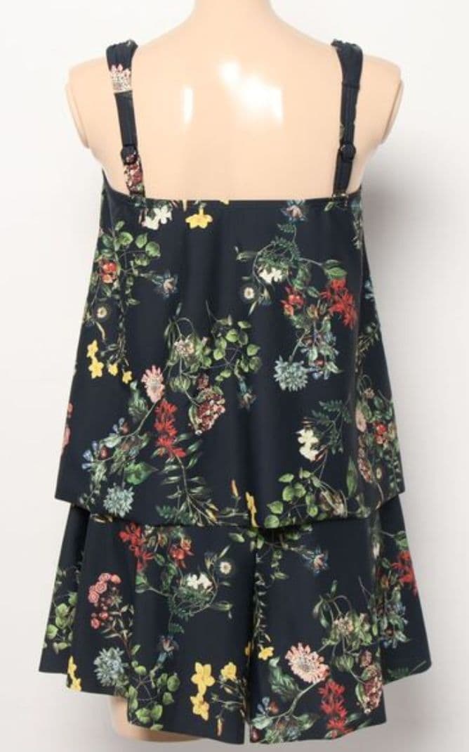 三愛水着楽園　水着 タンキニ　３点セット「San-ai Resort」ネイビーL