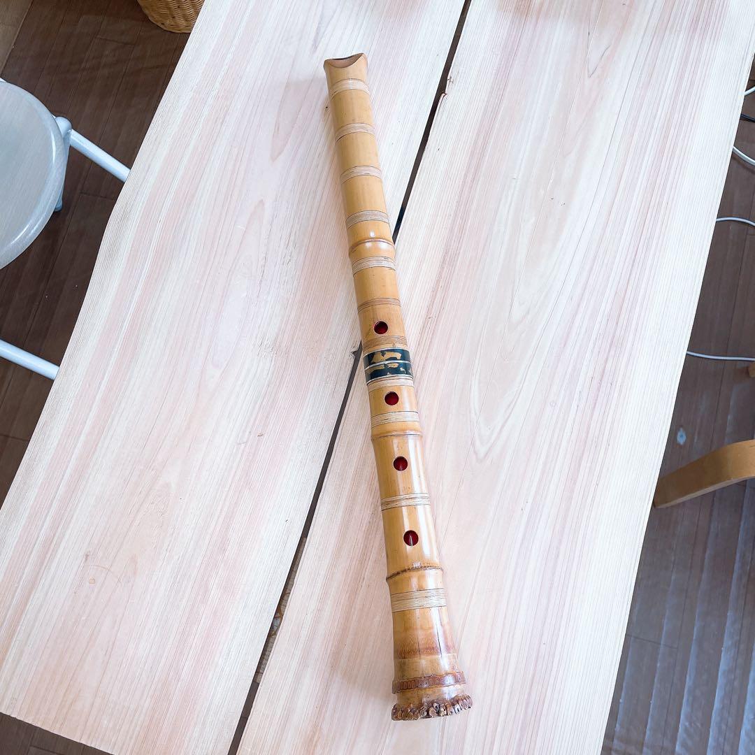 尺八 昌山 銘あり １尺８寸