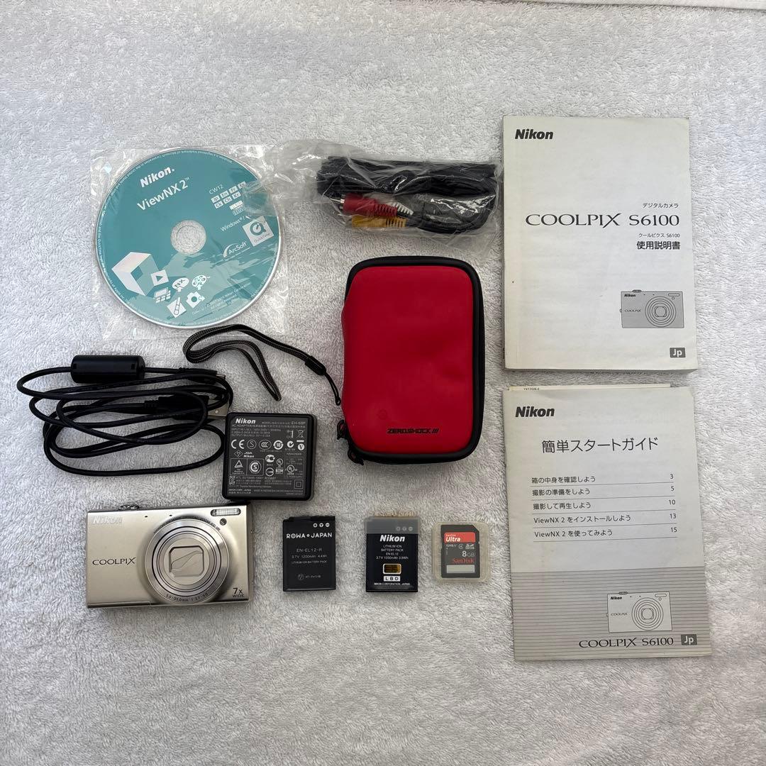 【美品】Nikon COOLPIX S6100 シルバー