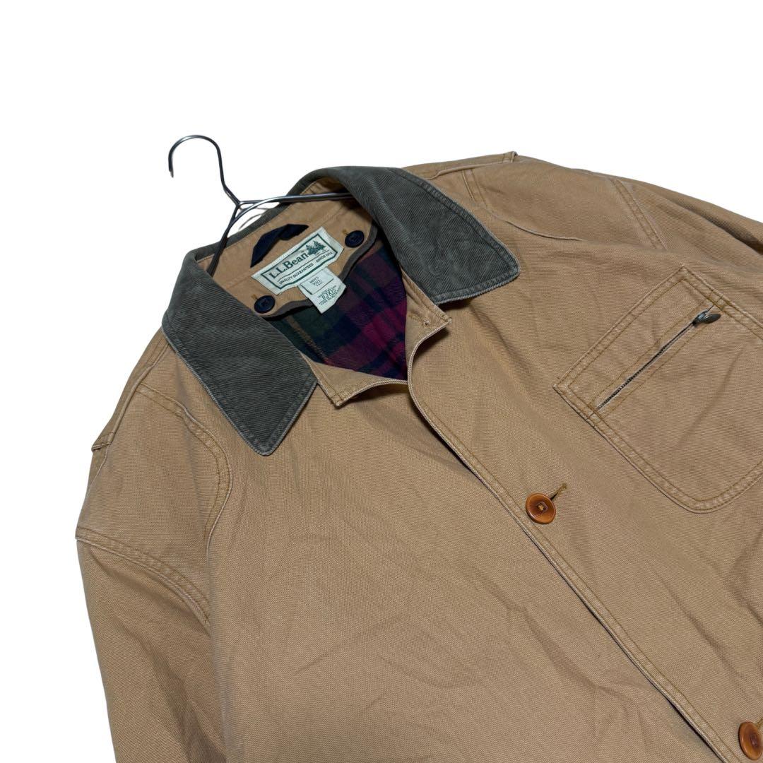 00s L.L.Bean ハンティングジャケット 襟コーデュロイ XXL