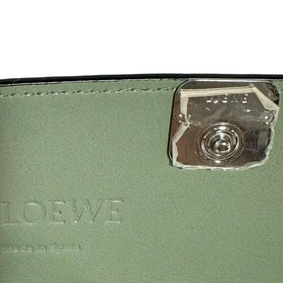LOEWE ロエベ　ビジネスカードケース　ローズマリー　グリーン　名刺ケース