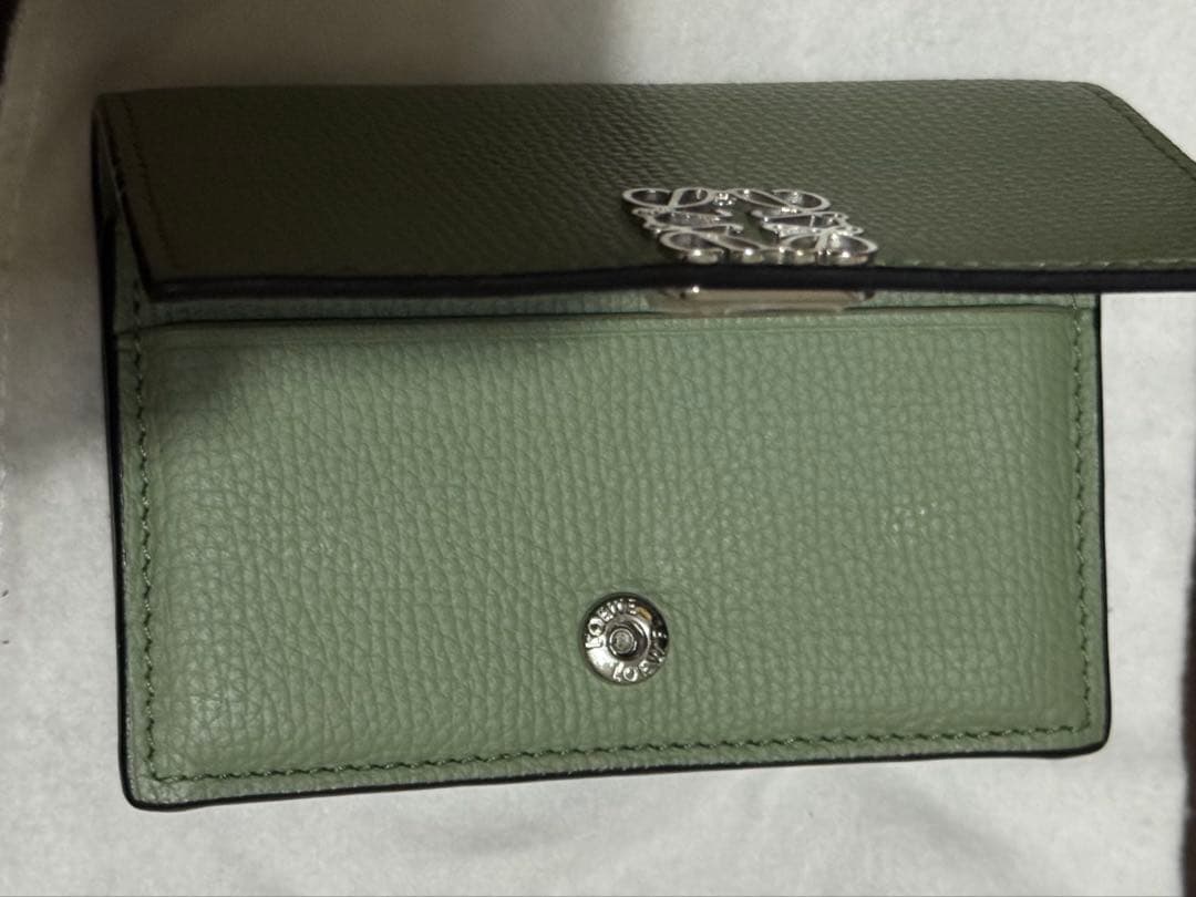 LOEWE ロエベ　ビジネスカードケース　ローズマリー　グリーン　名刺ケース