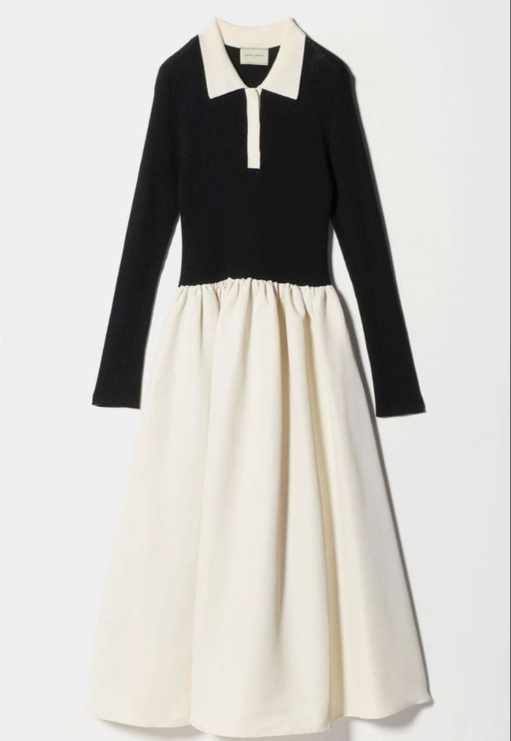 ユナイテッドアローズ　フィット ＆ フレア ポロワンピース