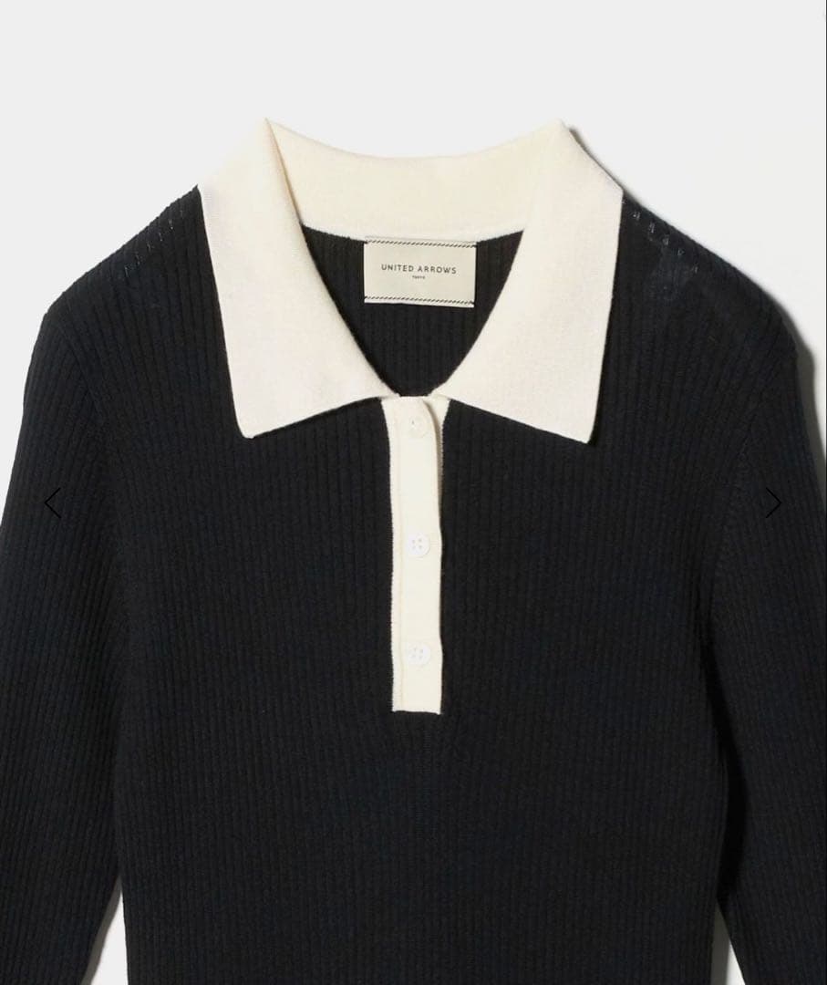 ユナイテッドアローズ　フィット ＆ フレア ポロワンピース