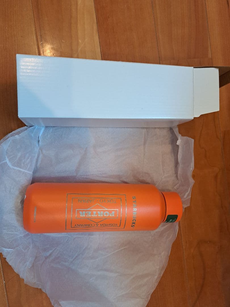 (新品未使用)PORTER×スタバ ステンレスボトル 591ml オレンジ