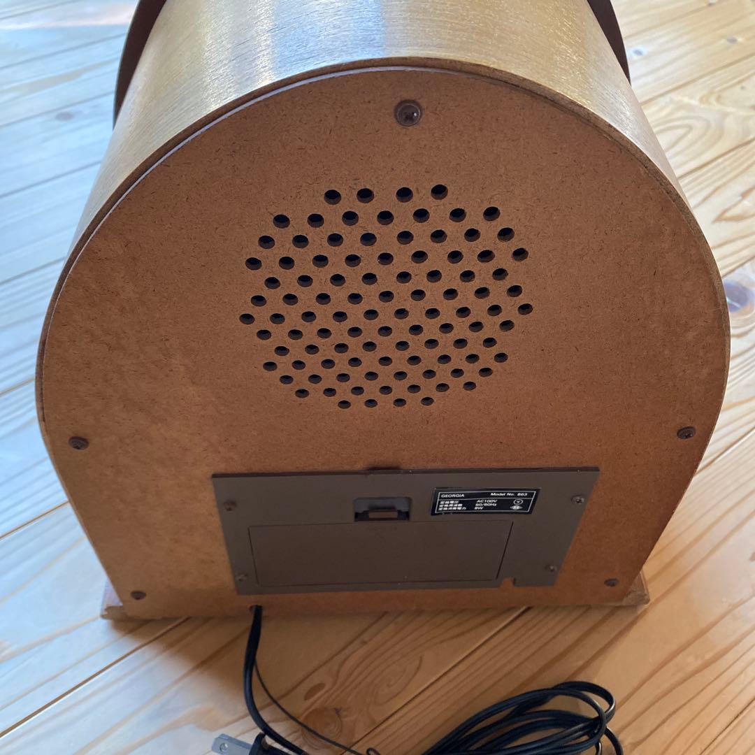【レトロ】　ジョージア　ラジオ　アンティーク　木製　モダン　お洒落