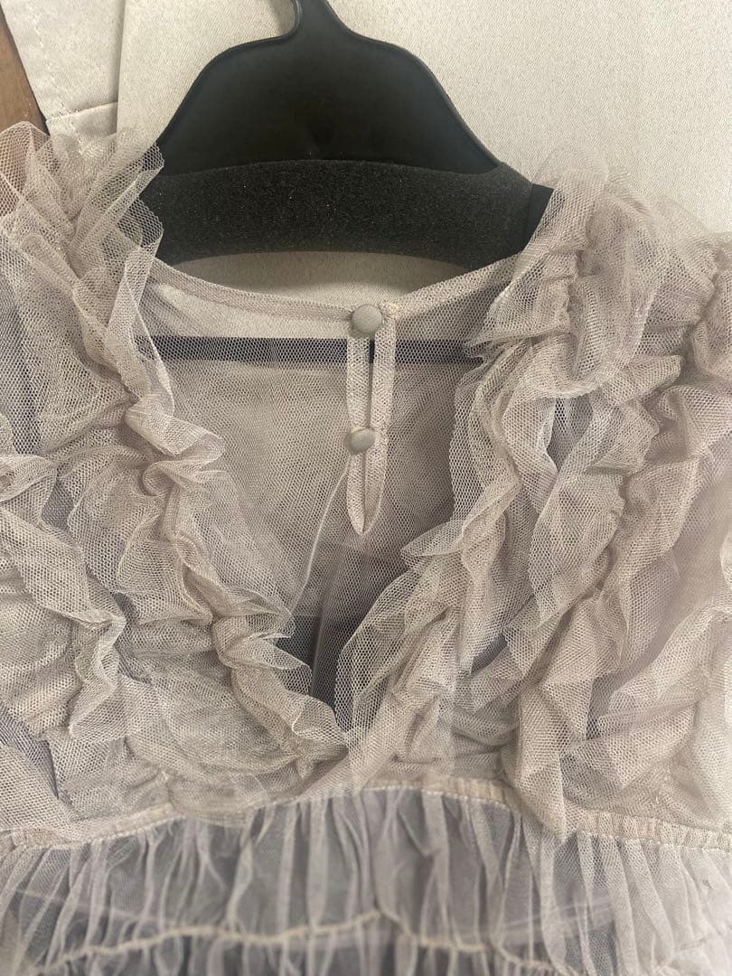 ねむりん様◉グレー フリルデザイン パーティードレスセット