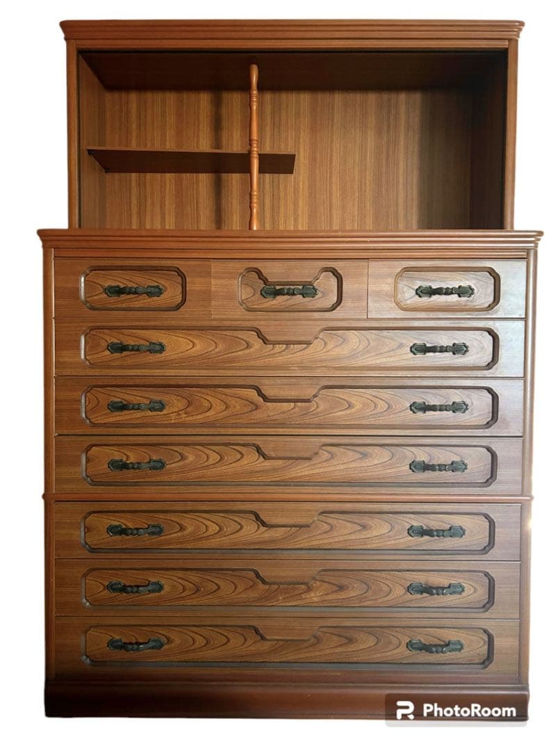 C】高品質な整理タンス クラシックな装飾 和ダンス タンス 昭和