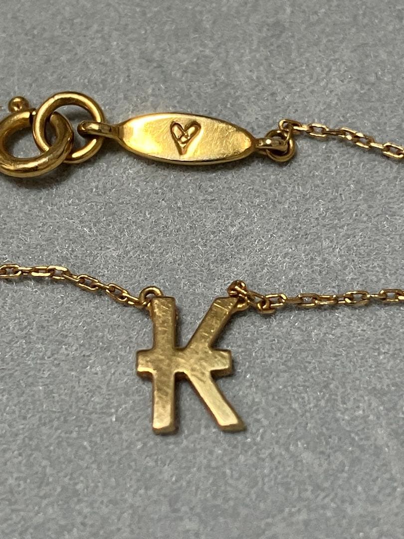 AHKAH アンクレット K18 イニシャル