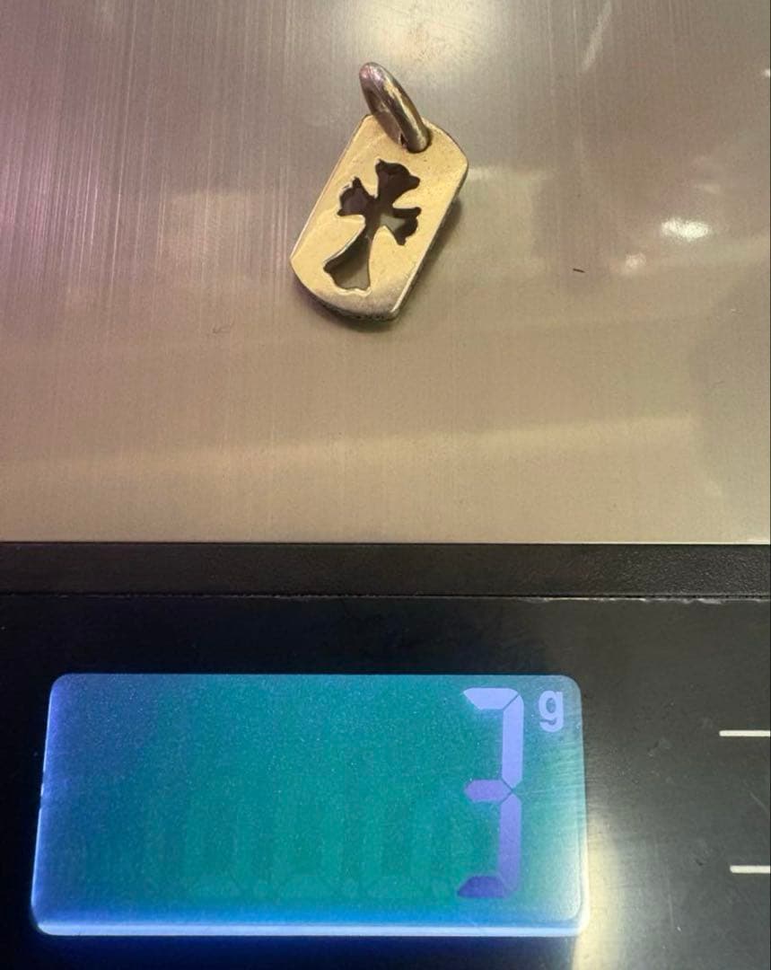 クロムハーツ　タイニードッグタグ　カットアウトクロス