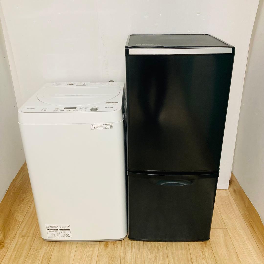 美品❗️パナソニックシャープ1人暮らし家電セット大阪、大阪近郊配送と設置無料M