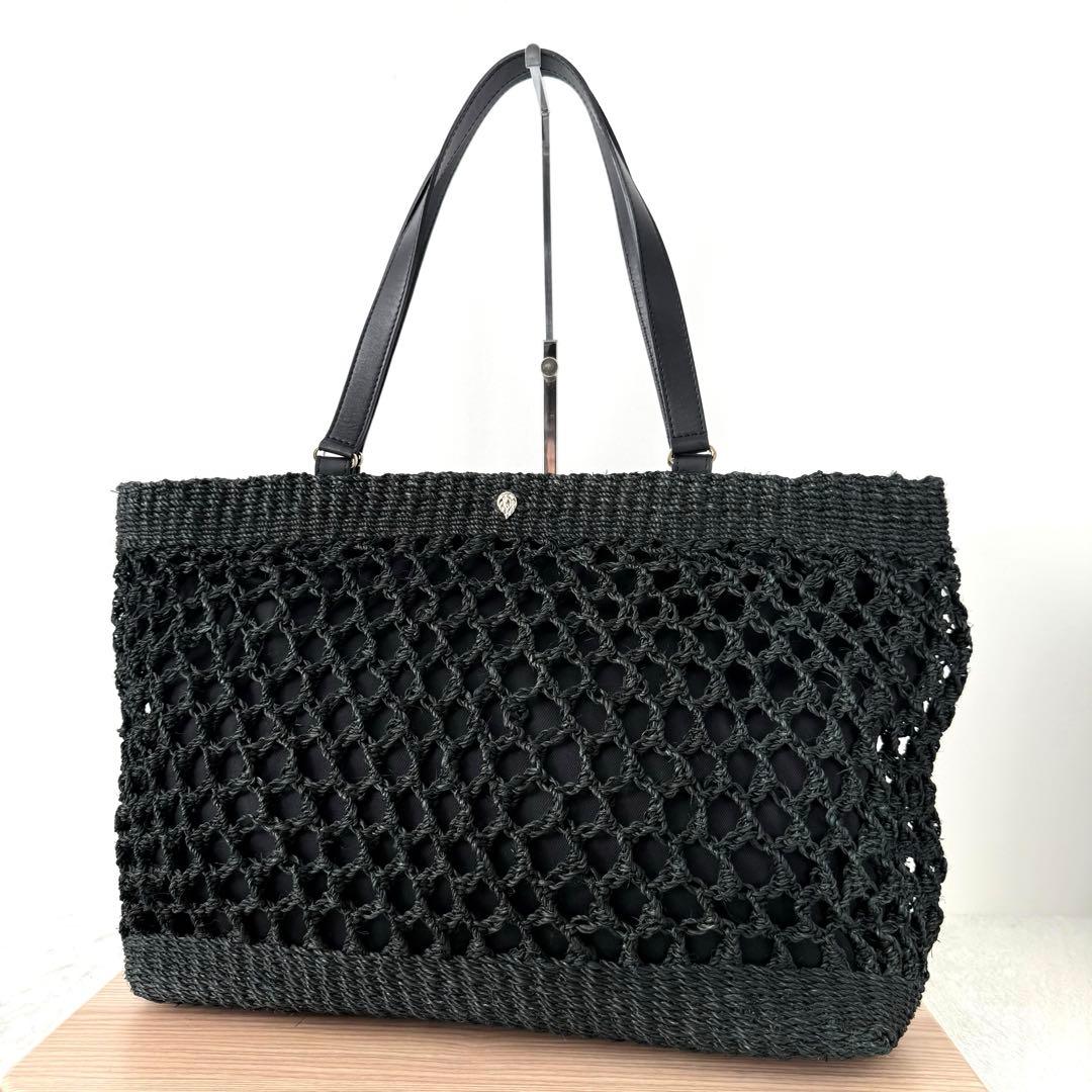 【極美品✨️】HELEN KAMINSKI かごバッグ トートバッグ ブラック