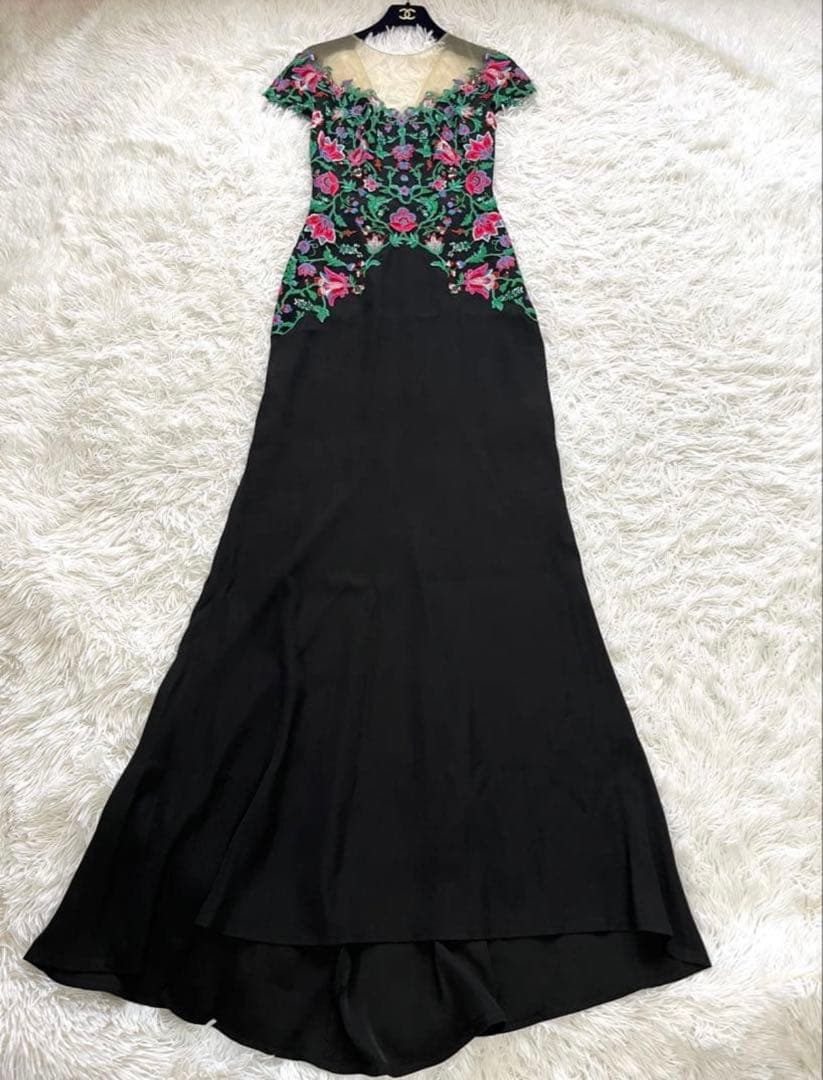 【本日まで】 tadashi shoji ロングドレス0号　クリーニング済