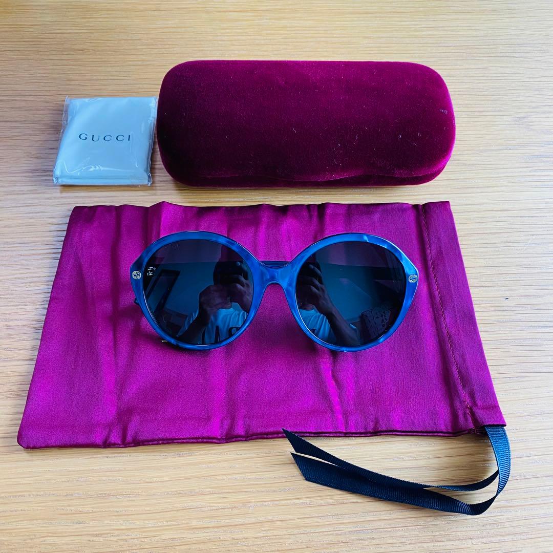 GUCCI 正規品 イタリア製 GG0023SA 青 ブルー サングラス グッチ