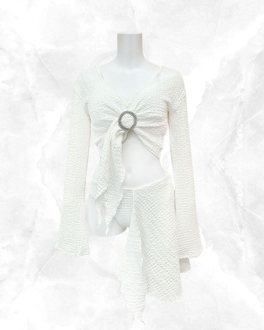 【新品】Rady パレオデザインビキニ ボレロSET ホワイト Mサイズ