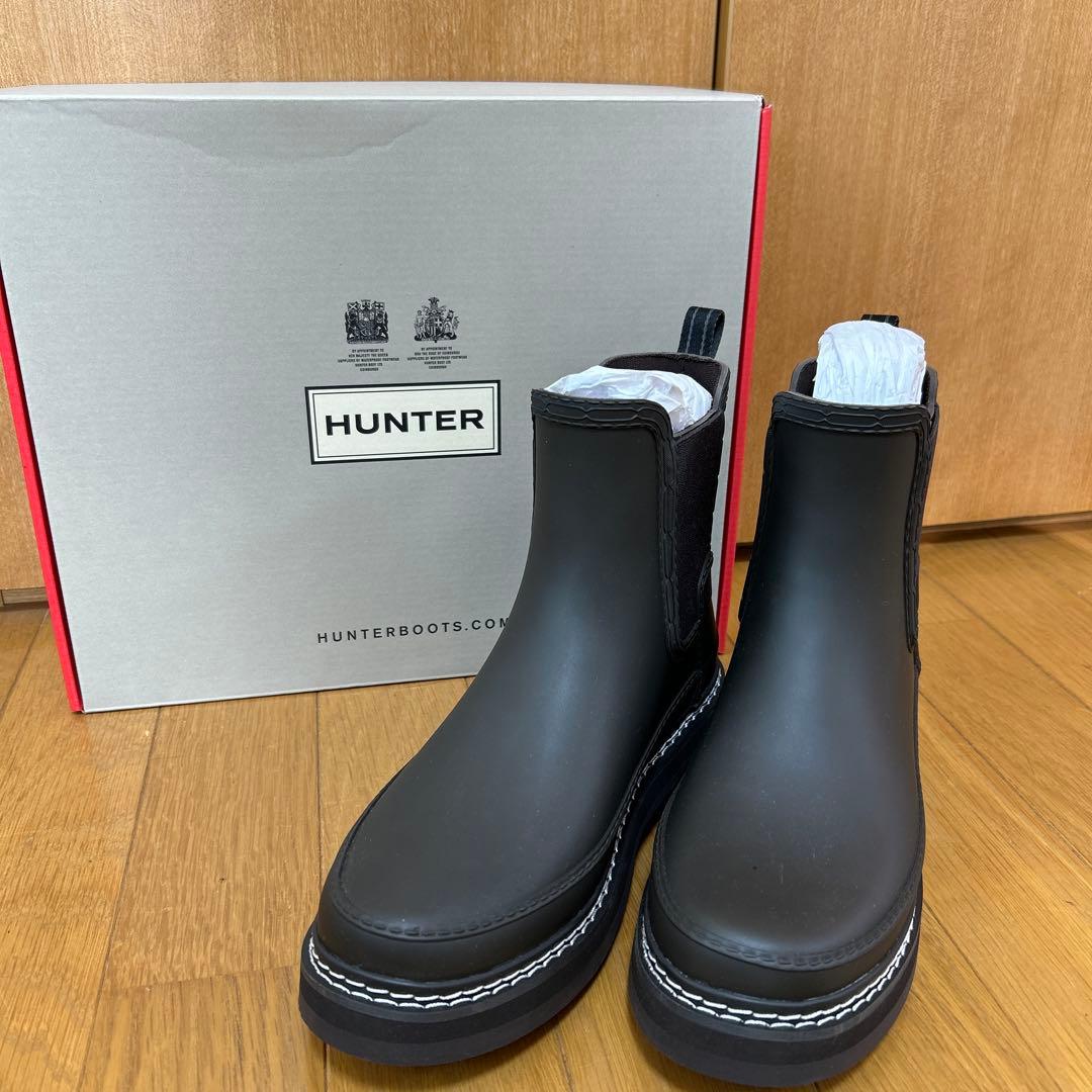 【延長！10月31日まで限定価格】HUNTER チェルシーブーツ　ステッチ